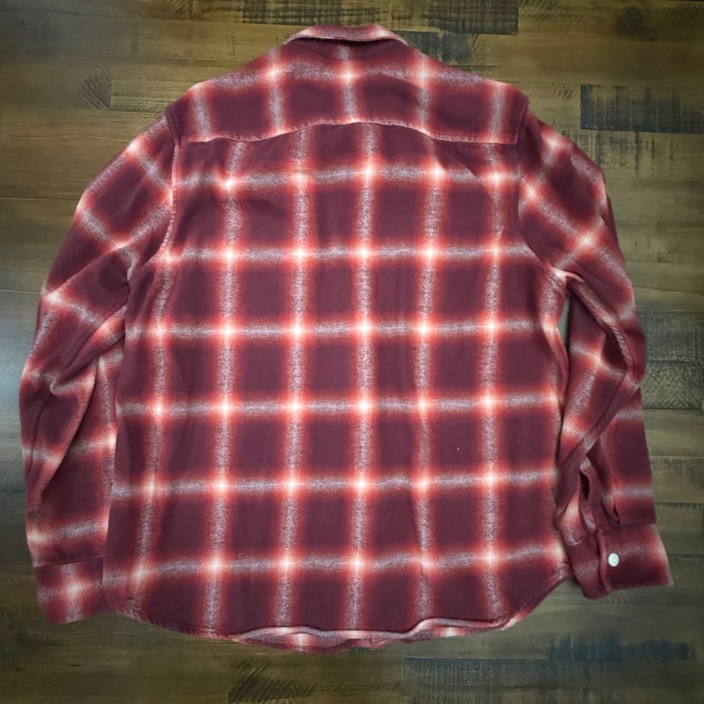 Madewell Perfect Vintage Flannel Plaid Button Down Shirt Top large - Picture 2 of 3